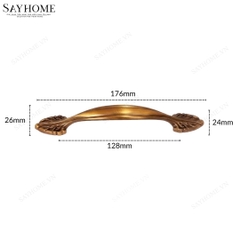 Tay nắm tủ tân cổ điển Vintage màu đồng đỏ SH8837 tại thành phố Hồ Chí Minh