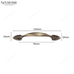 Tay nắm tủ tân cổ điển màu đồng SH8837 tại thành phố Hồ Chí Minh