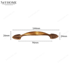 Tay nắm tủ tân cổ điển Vintage màu đồng đỏ SH8837 tại thành phố Hồ Chí Minh