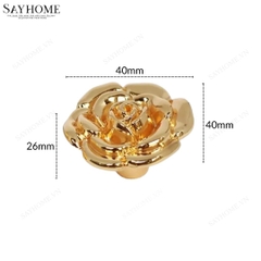 Núm tủ tân cổ điển vintage màu vàng gold, inox SH8841 tại thành phố Hồ Chí Minh