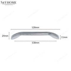 Tay nắm tủ hiện đại màu inox SH8844 tại thành phố Hồ Chí Minh