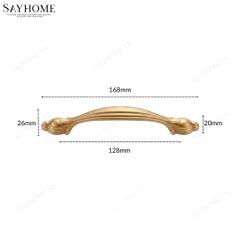 Tay nắm tủ tân cổ điển vintage màu vàng SH88V55 tại thành phố Hồ Chí Minh