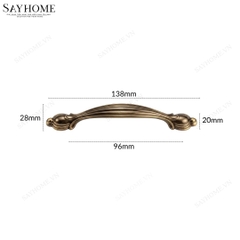 Tay nắm tủ tân cổ điển vintage màu đồng SH88D55 tại thành phố Hồ Chí Minh
