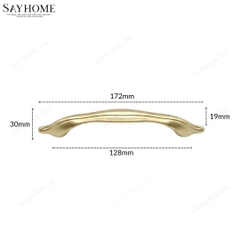 Tay nắm tủ tân cổ điển vintage màu vàng gold SH8869