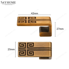 Núm tủ tân cổ điển vintage màu đồng SH8870 tại thành phố Hồ Chí Minh