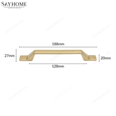 Tay nắm tủ hiện đại màu vàng gold SH88V76 tại thành phố Hồ Chí Minh