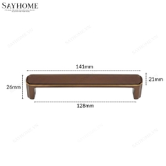 Tay nắm tủ tân cổ điển vintage màu vàng đồng SH8878