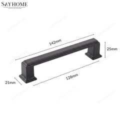 Tay nắm tủ hiện đại màu đen mờ SH8881