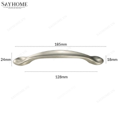 Tay nắm tủ hiện đại màu đen và màu bạc SH8890