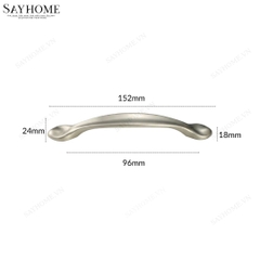 Tay nắm tủ hiện đại màu đen và màu bạc SH8890