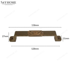 Tay nắm tủ tân cổ điển vintage màu đồng SH88D91 tại thành phố Hồ Chí Minh