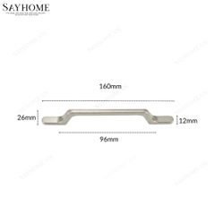 Tay nắm tủ hiện đại màu bạc SH88B95 tại thành phố Hồ Chí Minh