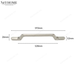 Tay nắm tủ hiện đại màu bạc SH88B95-128 tại thành phố Hồ Chí Minh