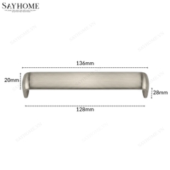 Tay nắm tủ hiện đại màu inox SH8908 tại thành phố Hồ Chí Minh