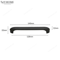 Tay nắm tủ hiện đại màu đen SH8911 tại Tân Bình