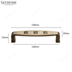 Tay nắm tủ tân cổ điển màu đồng SH8936 tại thành phố Hồ Chí Minh