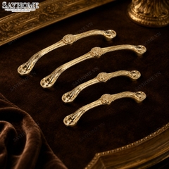 Tay nắm tủ tân cổ điển Vintage màu vàng gold 18k SH8939