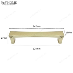 Tay nắm tủ tân cổ điển vintage màu vàng gold SH8951