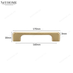 Tay nắm tủ hiện đại màu vàng gold SH8956