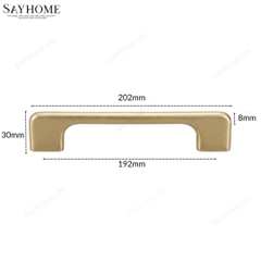 Tay nắm tủ hiện đại màu vàng gold SH8956