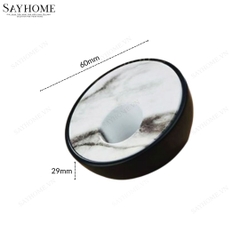 Tay nắm tủ tân cổ điển Vintage màu vàng và màu đen khảm đá SH8982