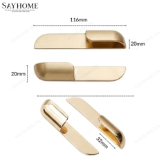 Tay nắm tủ hiện đại màu vàng gold SH8992
