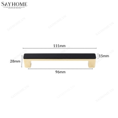 Tay nắm tủ hiện đại màu đen vàng gold SH8994