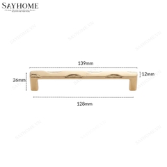 Tay nắm tủ tân cổ điển màu vàng hồng Rose Gold SH89VH99 tại thành phố Hồ Chí Minh