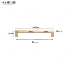 Tay nắm tủ tân cổ điển màu vàng hồng Rose Gold SH89VH99 tại thành phố Hồ Chí Minh