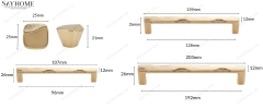 Tay nắm tủ tân cổ điển màu vàng hồng Rose Gold SH89VH99 tại thành phố Hồ Chí Minh
