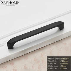 Tay nắm tủ hiện đại màu đen SH89D11 tại Tân Bình