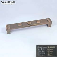 Tay nắm tủ tân cổ điển màu đồng SH89D33 tại thành phố Hồ Chí Minh