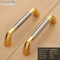 Tay nắm tủ hiện đại màu bạc vàng SH8B29V3 tại thành phố Hồ Chí Minh