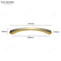 Tay nắm tủ hiện đại màu bạc vàng SH9210 tại thành phố Hồ Chí Minh