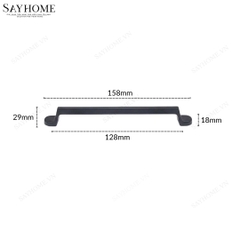 Tay nắm tủ hiện đại màu đen mờ SH9223