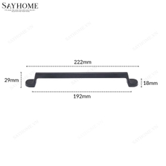 Tay nắm tủ hiện đại màu đen mờ SH9223