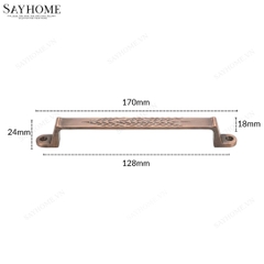 Tay nắm tủ tân cổ điển Vintage màu đồng SH9318 tại thành phố Hồ Chí Minh