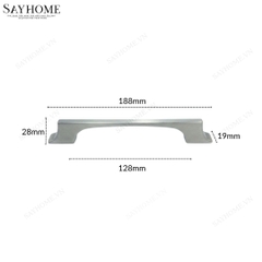 Tay nắm tủ hiện đại màu bạc xước SH93B29 tại thành phố Hồ Chí Minh