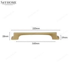 Tay nắm tủ hiện đại màu vàng gold SH93V29 tại thành phố Hồ Chí Minh