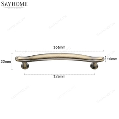 Tay nắm tủ tân cổ điển màu vàng đồng SH9360 tại thành phố Hồ Chí Minh