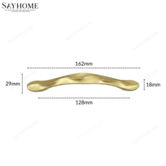 Tay nắm tủ hiện đại màu vàng gold SH9364