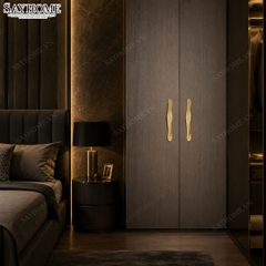 Tay nắm tủ hiện đại màu vàng gold SH9364