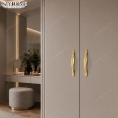 Tay nắm tủ hiện đại màu vàng gold SH9364