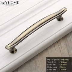 Tay nắm tủ tân cổ điển màu vàng đồng SH93D60 tại thành phố Hồ Chí Minh