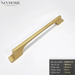 Tay nắm tủ hiện đại màu vàng gold SH93V29 tại thành phố Hồ Chí Minh