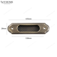 Tay nắm âm tủ hiện đại cao cấp màu đồng SH94D11 tại thành phố Hồ Chí Minh