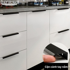 Tay nắm tủ áo thanh dài hiện đại màu đen SH160