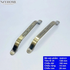 Tay nắm tủ cổ điển màu đồng SH9121