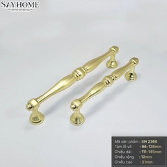 Tay nắm đũa tân tủ cổ điển màu vàng gold SH2366