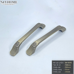 Tay nắm tủ tân cổ điển Vintage màu đồng đen SH5516